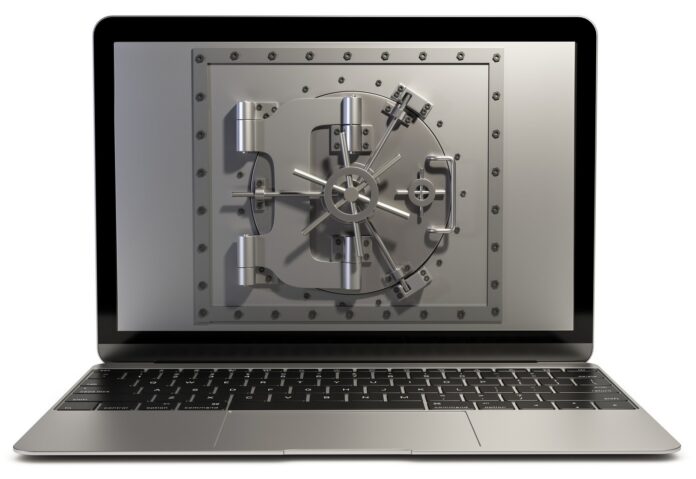 3d Notebook mit Safe, zur Absicherung von Daten