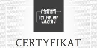 Certyfikat "Hotel dla Managera"