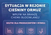 Ceny surowców pod presją. Jak sytuacja w rejonie Cieśniny Ormuz wpływa na branżę chemii budowlanej?